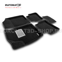 Текстильные 3D коврики Euromat3D Lux в салон для Hyundai i30 (2009-2011) № EM3D-002722