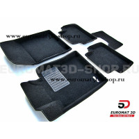Текстильные 3D коврики Euromat3D Business в салон для Honda Accord (2008-2012) № EMC3D-002601