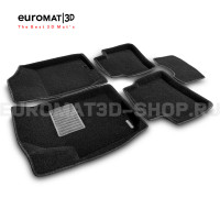 Текстильные 3D коврики Euromat3D Business в салон для Hyundai i30 (2009-2011) № EMC3D-002722