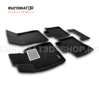 Текстильные 3D коврики Euromat3D Lux в салон для Mercedes S-Class (W222) (2013-2020) № EM3D-003515