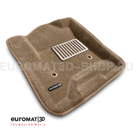 Текстильные 3D коврики Euromat3D Lux в салон для Chevrolet Tahoe (2015-2021) № EM3D-001306T Бежевые Текстильные 3D коврики Euromat3D Lux в салон для Chevrolet Tahoe (2015-2021) № EM3D-001306T Бежевые
