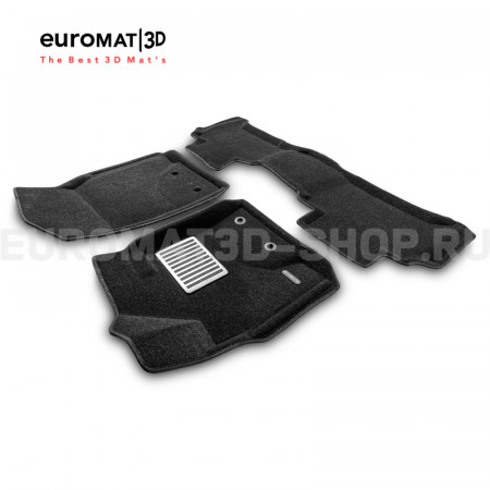 Текстильные 3D коврики Euromat3D Lux в салон для Toyota Land Cruiser 200 (2012-2021) № EM3D-005103 Текстильные 3D коврики Euromat3D Lux в салон для Toyota Land Cruiser 200 (2012-2021) № EM3D-005103