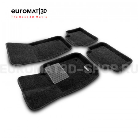 Текстильные 3D коврики Euromat3D Business в салон для Porsche Panamera (2017-) № EMC3D-004105