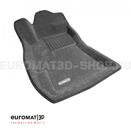 Текстильные 3D коврики Euromat3D Business в салон для Subaru Legacy (2010-) № EMC3D-004704G Серые
