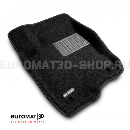 Текстильные 3D коврики Euromat3D Business в салон для Infiniti QX 56 (2004-2010) № EMC3D-002805