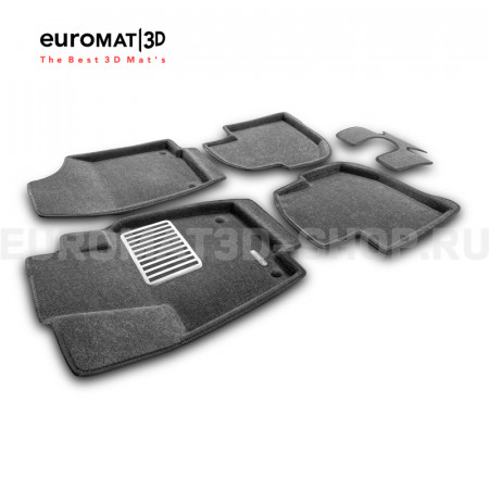 Текстильные 3D коврики Euromat3D Lux в салон для Volkswagen Polo (2020-) № EM3D-004508G Серые Текстильные 3D коврики Euromat3D Lux в салон для Volkswagen Polo (2020-) № EM3D-004508G Серые