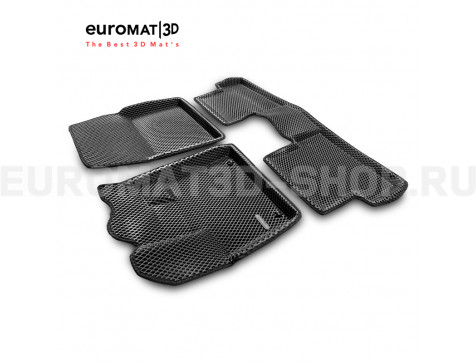 3D коврики Euromat3D EVA в салон для Citroen DS7 (2017-) № EM3DEVA-003907