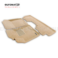 Текстильные 3D коврики Euromat3D Business в салон для Haval Jolion (2021-) № EMC3D-001410T Бежевые